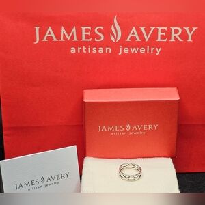James Avery Sterling Tresse Wedding Ring